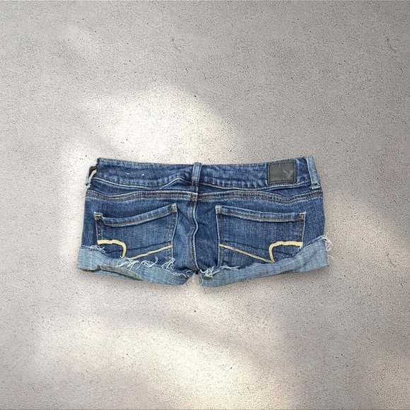!! SOLD DO NOT BUY !! American Eagle Outfitters Low Rise Micro Denim Shorts - Picture 1 of 3